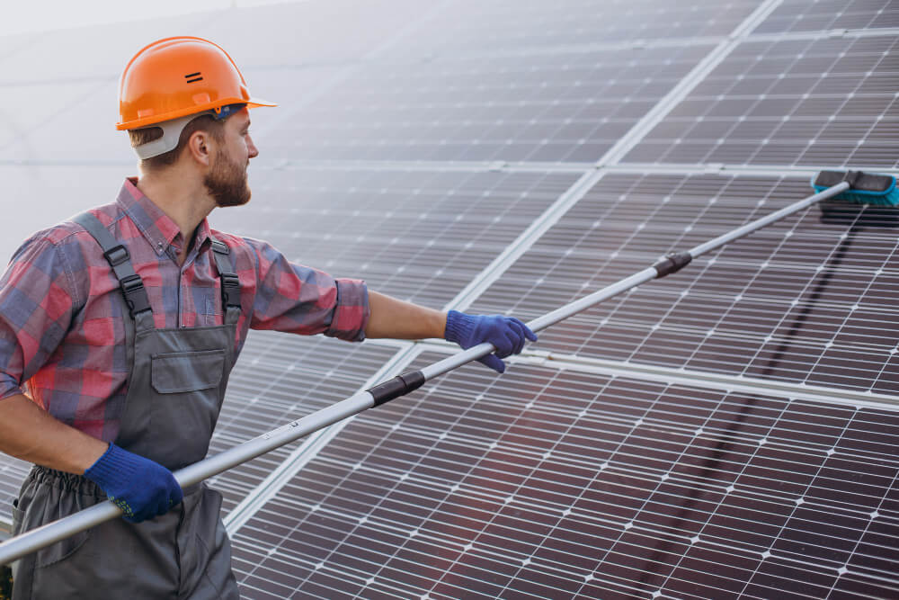 Professional solar panel cleaning service in Adelaide